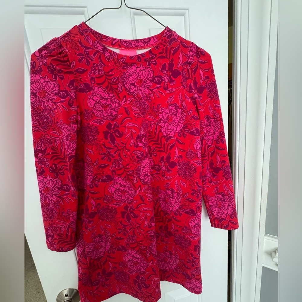 Lilly Pulitzer Red and Pink Patterned Dress